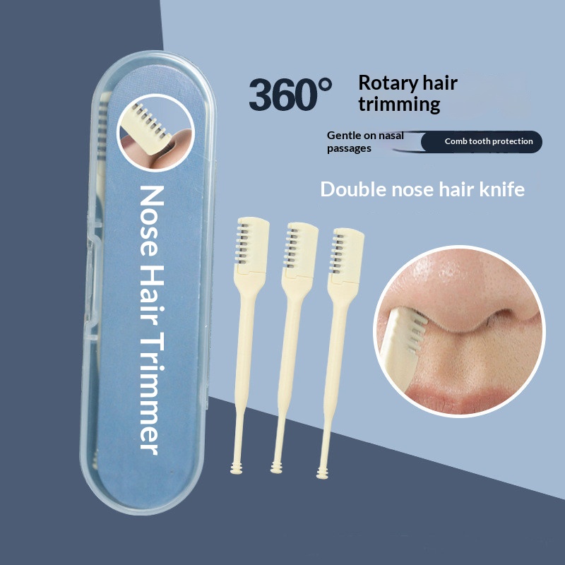 Men'S Grooming Electric Trimmer - Dwustronny ręczny trymer do nosa 360