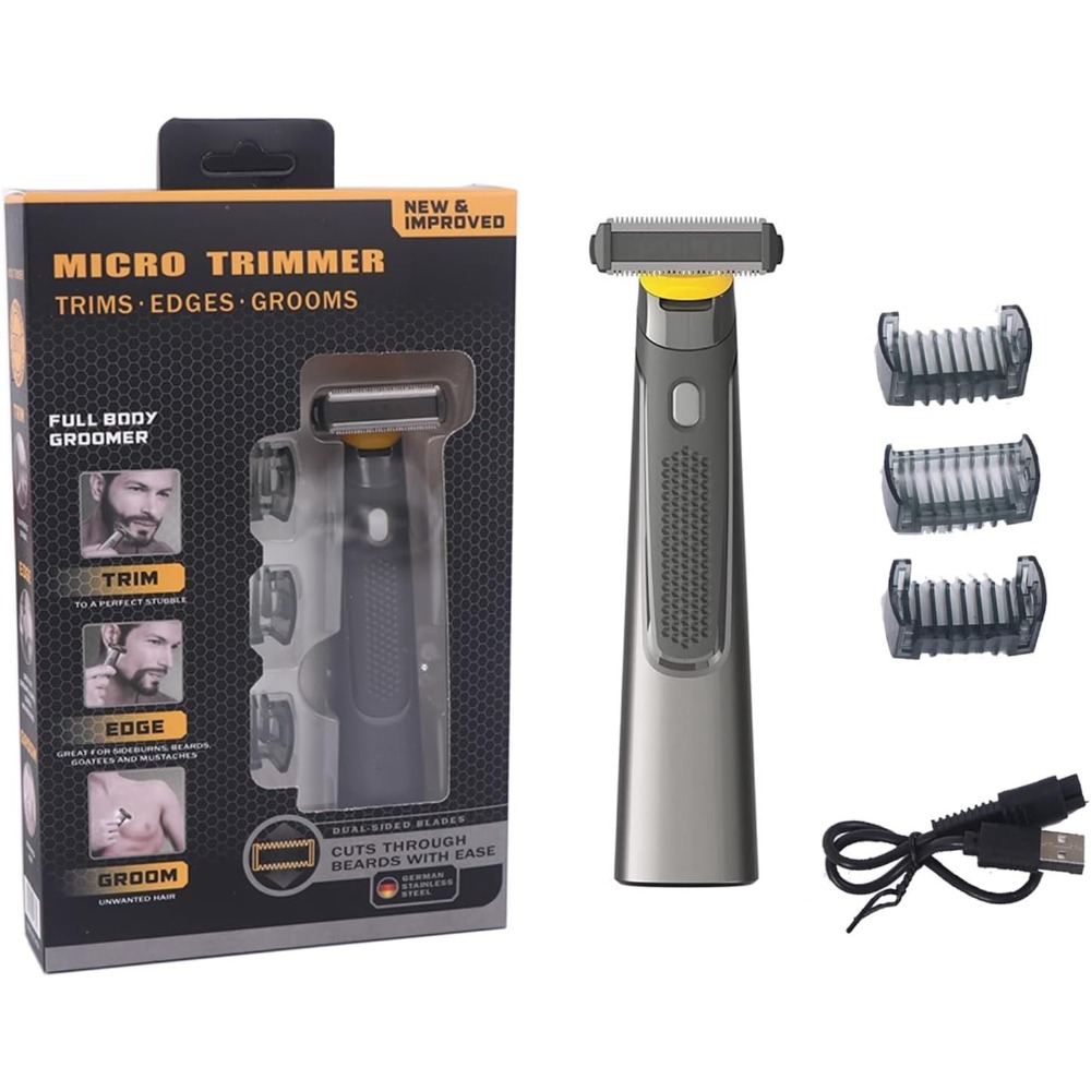 Men'S Grooming Blade - Męska ręczna golarka elektryczna, bezprzewodowy zestaw