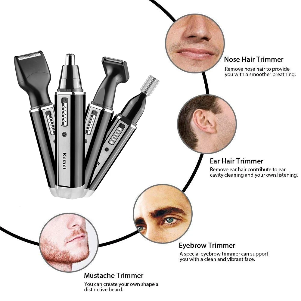 Kemei akumulatorowa elektryczn – Men'S Grooming Electric Trimmer recenzja i cena