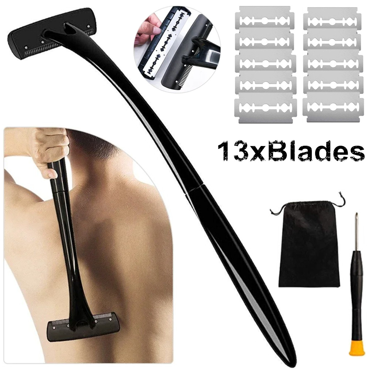 Długa maszynka do golenia plec – Men'S Grooming Blade recenzja i cena